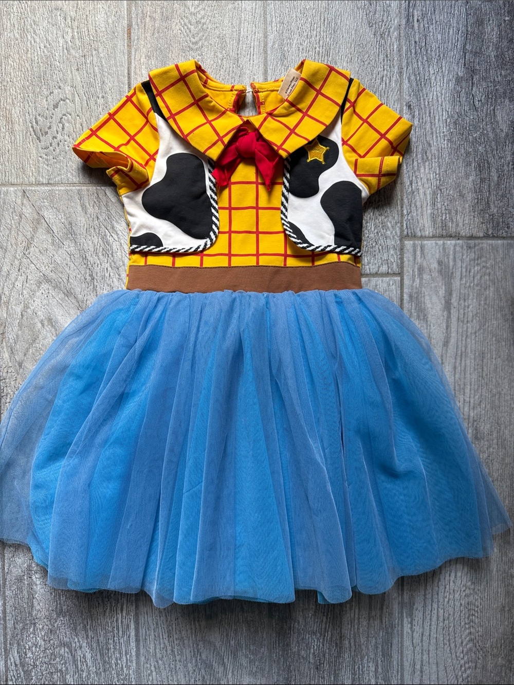 EUC-Taylor Joelle Woody -Inspired Yellow & Blue Kids Costume Dress